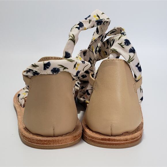 Bristela Floral Ankle Wrap Gladiator Sandals AD Daughters - Picture 2 of 4